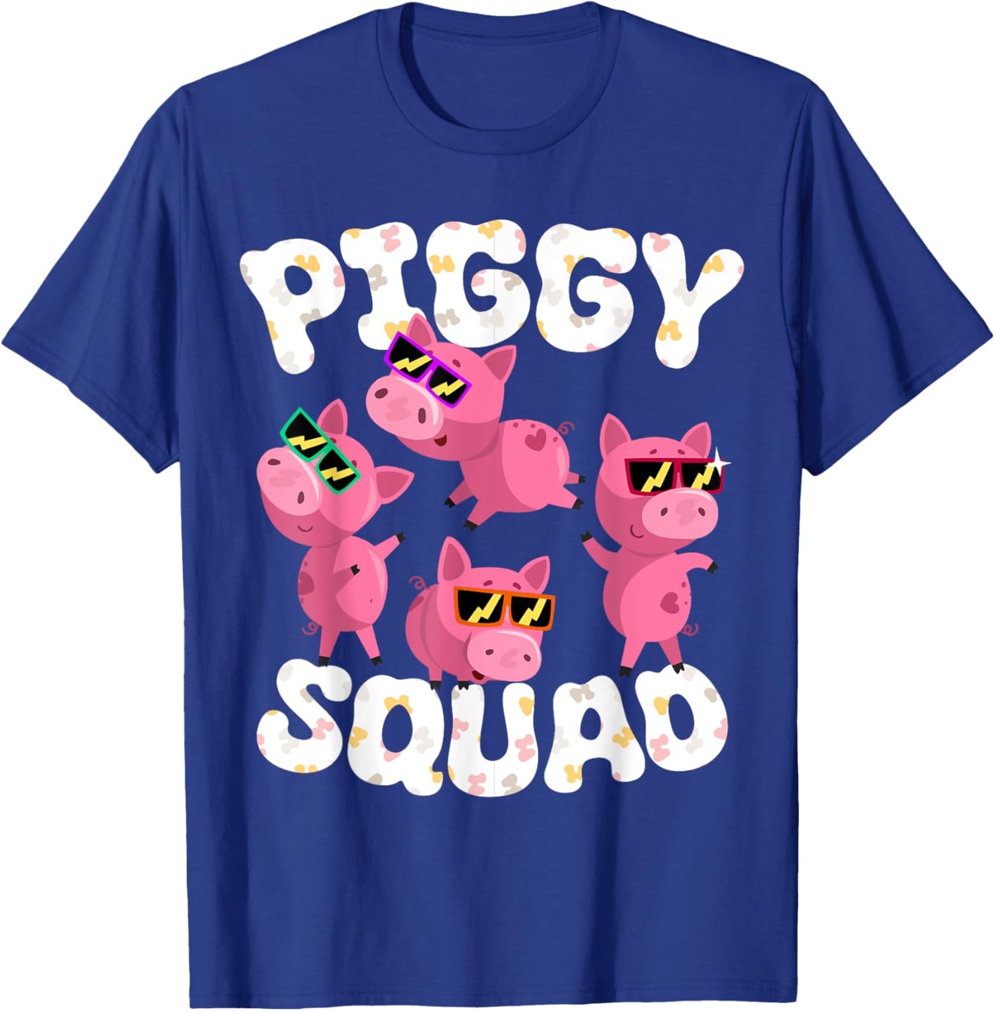 Piggy Squad Pig Farmer Animal Lovers Farming Farm T-Shirt - T-Shirt | Royal