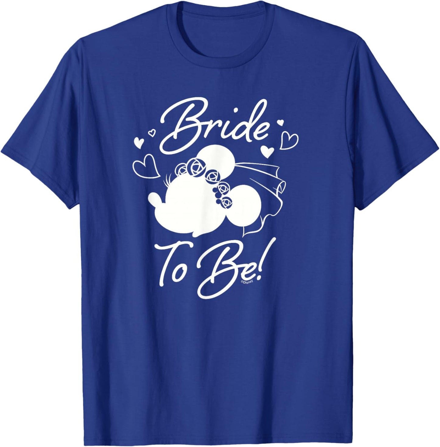 Disney Minnie Mouse Bride to Be Wedding Bridal Bachelorette T-Shirt - T-Shirt | Royal