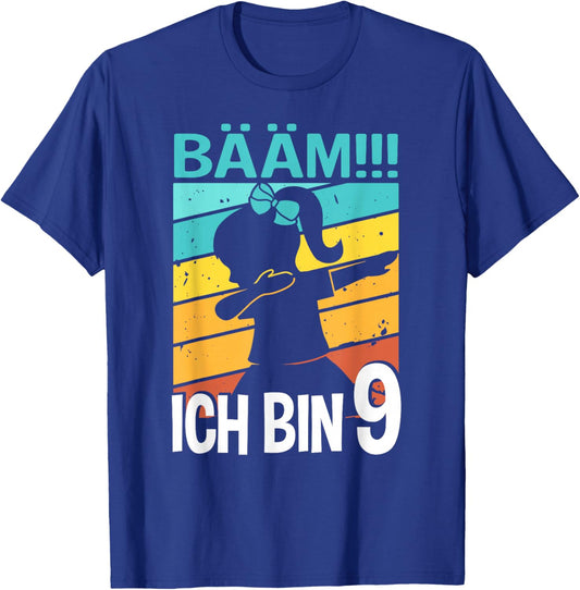 Mädchen Tanzen Bääm Ich bin 9 Jahre Dab Geburtstag T-Shirt - T-Shirt | Royal