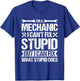 Funny Mechanic Dad Car Auto Diesel Automobile Garage T-Shirt - T-Shirt | Royal
