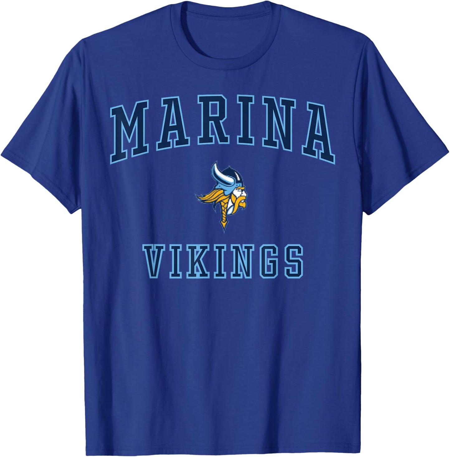 Marina High School Vikings C1 T-Shirt - T-Shirt | Royal