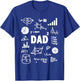 Dad Squared Second Time Dad Math Second Power Father T-Shirt - T-Shirt | Royal