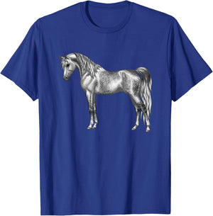 Beautiful Dapple Gray Egyptian Arabian Horse Lovers Gift T-Shirt - T-Shirt | Royal