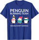 Penguin Running Funny Team Group Waddle Gift T-Shirt - T-Shirt | Royal