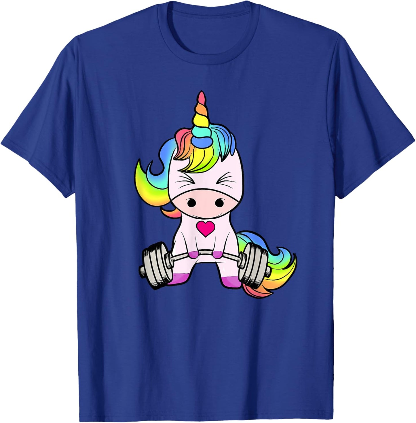 Unicorn Gym , Unicorn Weightlifting Shirt T-Shirt - T-Shirt | Royal