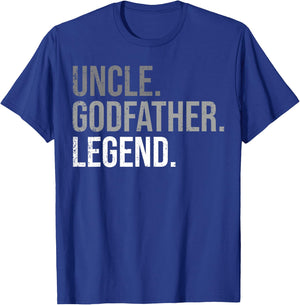 Uncle Godfather Legend Best Godfather Proposal Baptism T-Shirt - T-Shirt | Royal