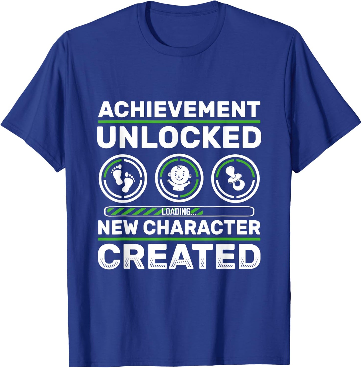 Schwangerschaft verknden Geschenk Zocker New Character Created - Pregnancy Announcement Dad Gamer T-Shirt - T-Shirt | Royal