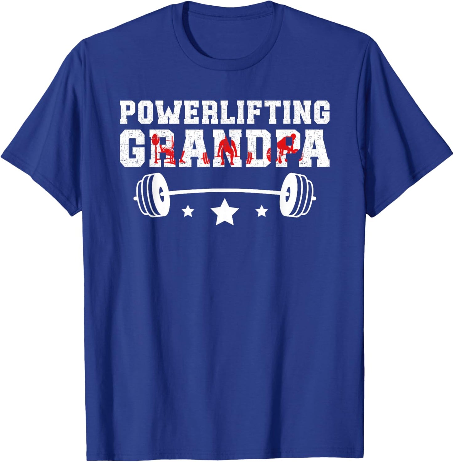 Powerlifting Grandpa Of A Powerlifter Grandfather T-Shirt - T-Shirt | Royal