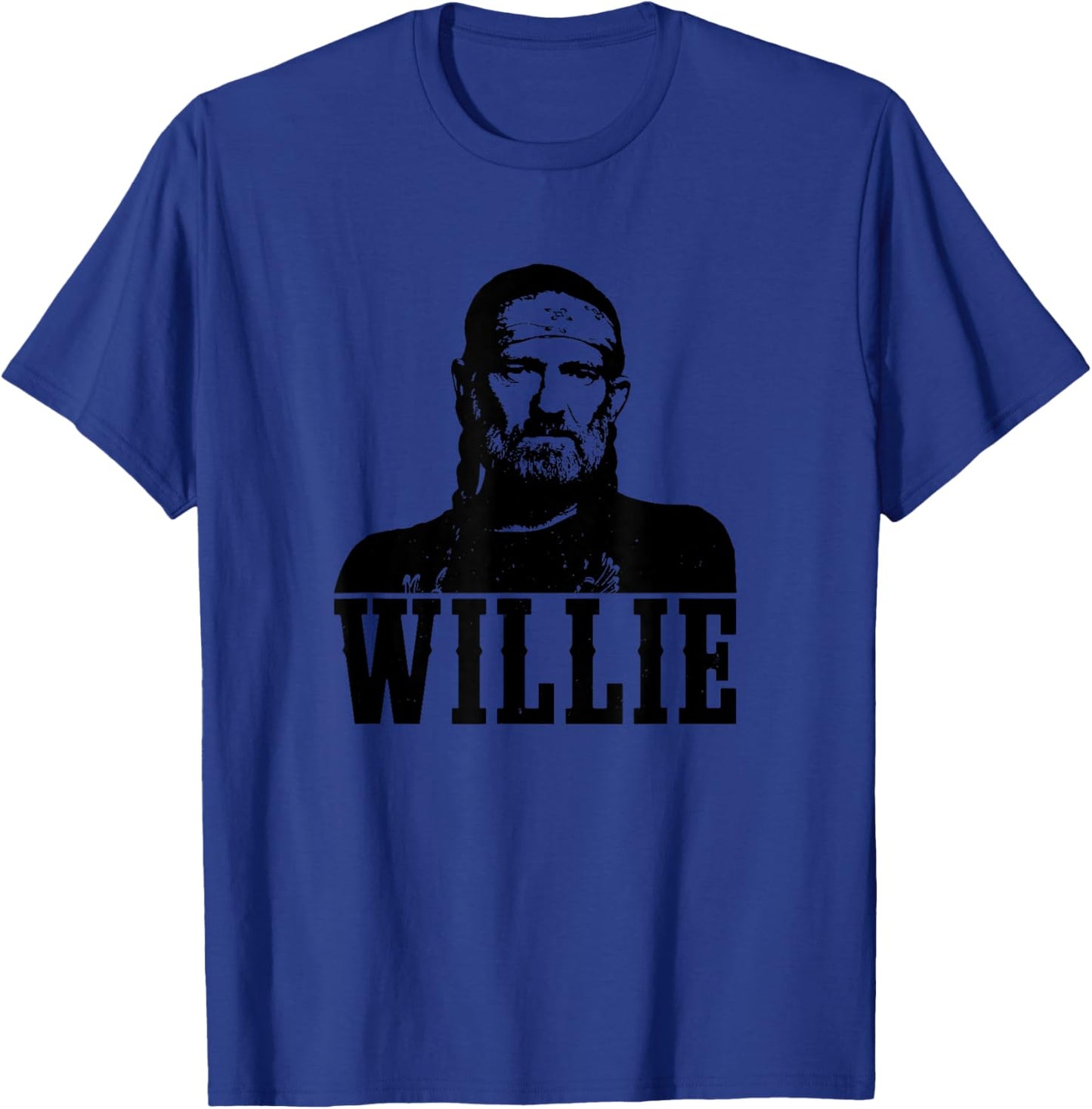 Official Willie Nelson Photo T-Shirt - T-Shirt | Royal