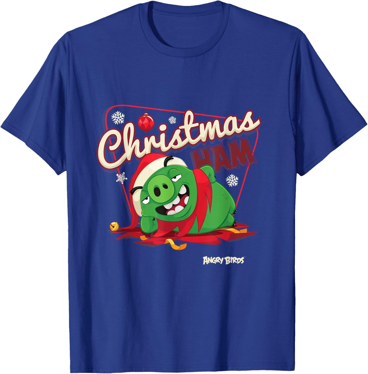Angry Birds Christmas Pig Official Merchandise T-Shirt - T-Shirt | Royal