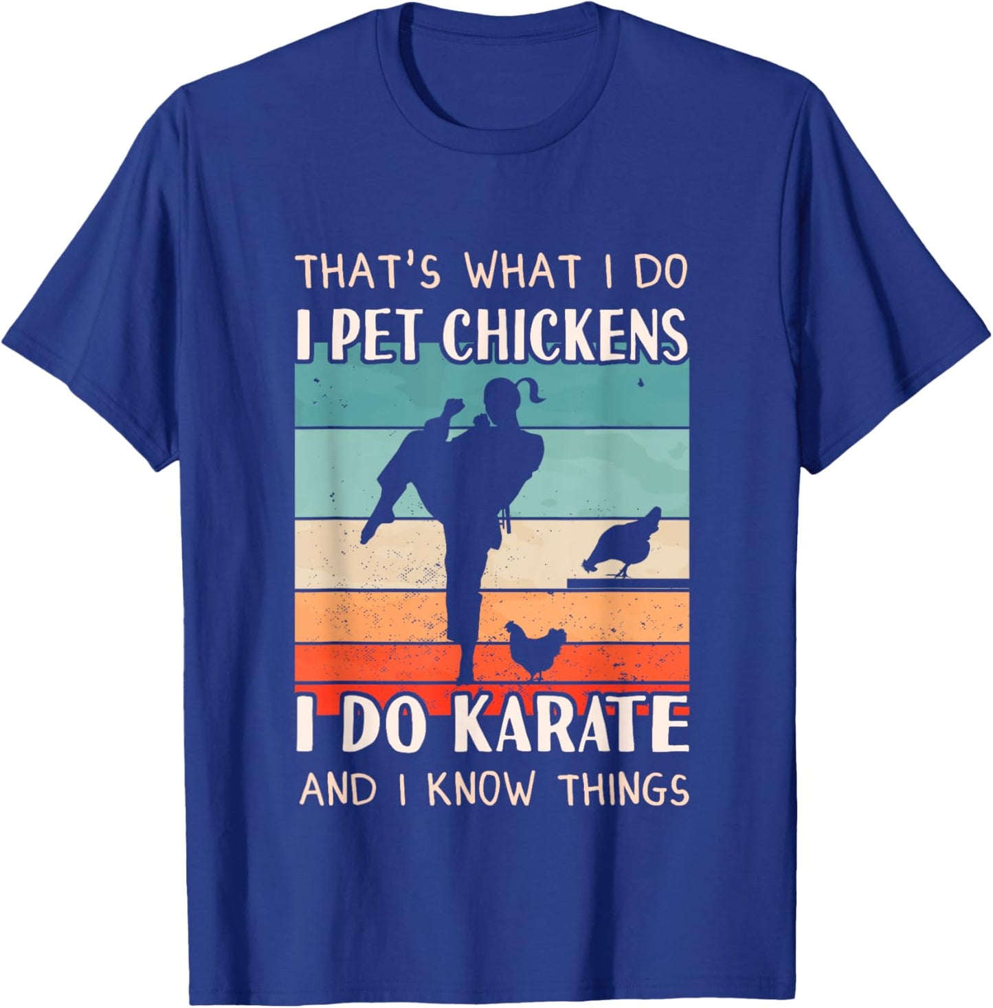 Karate Outfit - Chicken Breeder Design Women Karate T-Shirt - T-Shirt | Royal