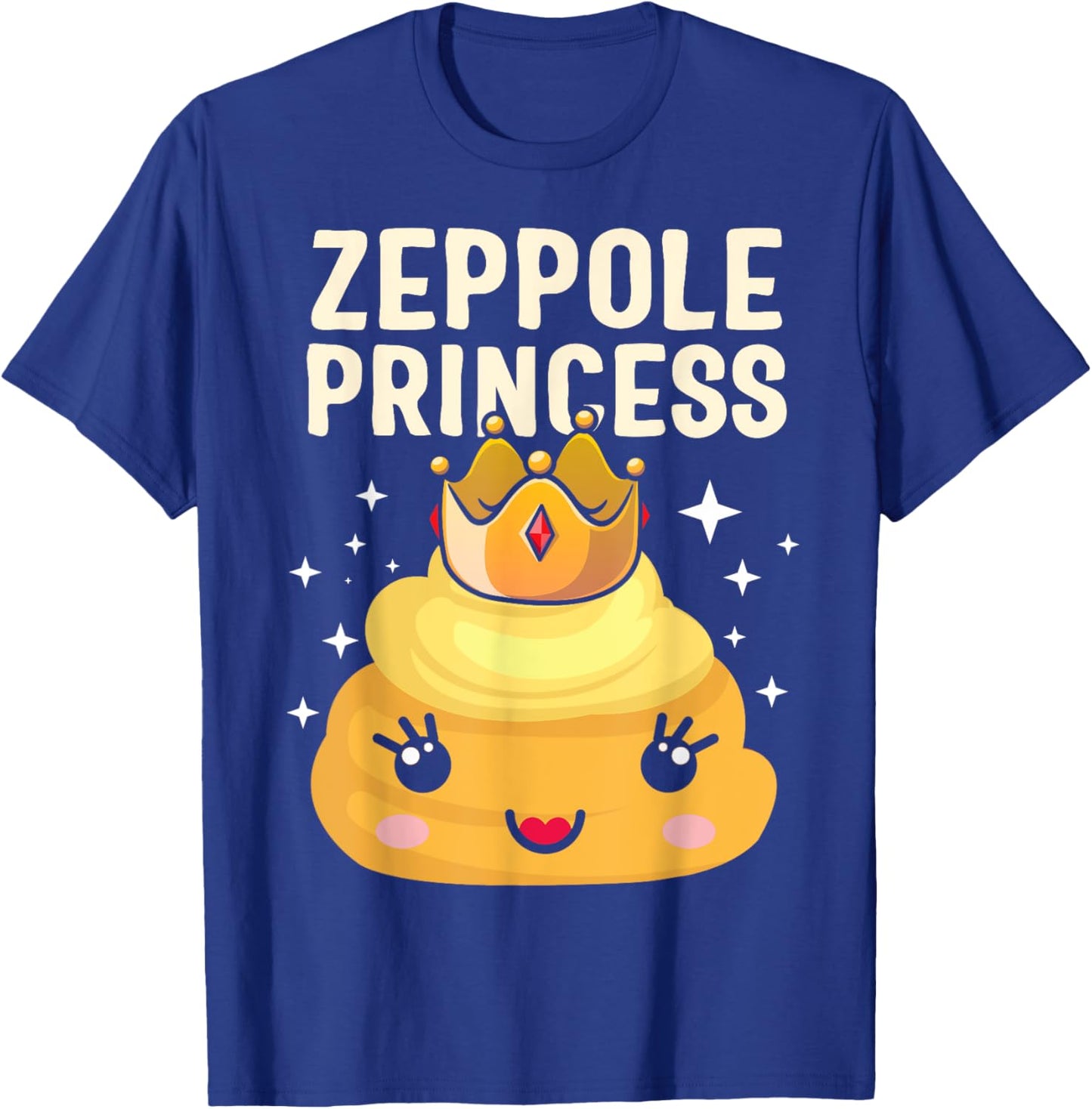 Saint Joseph's Day Zeppole Princess Cute Italian Pastry Marc T-Shirt - T-Shirt | Royal
