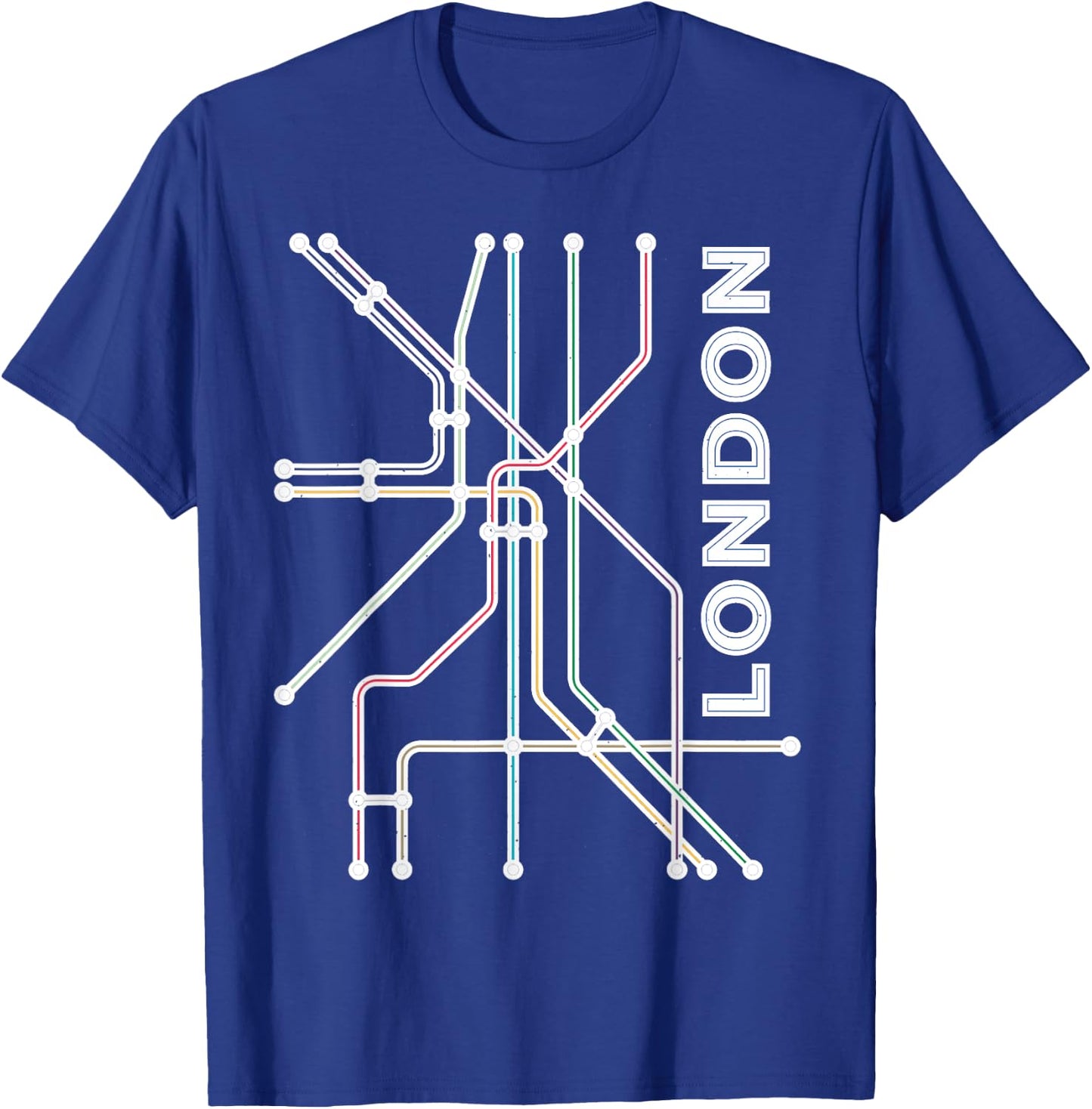London UK Underground Subway England Souvenir Gift T-Shirt - T-Shirt | Royal