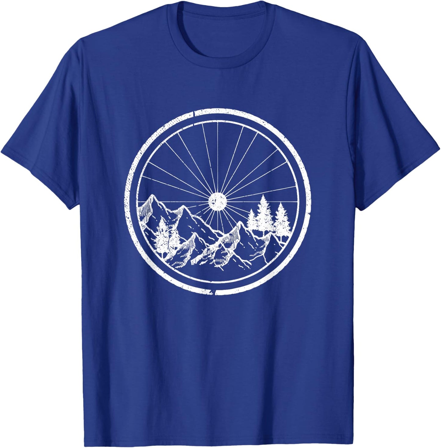 Mountain Bike MTB Cycling Biking Gift T-Shirt - T-Shirt | Royal