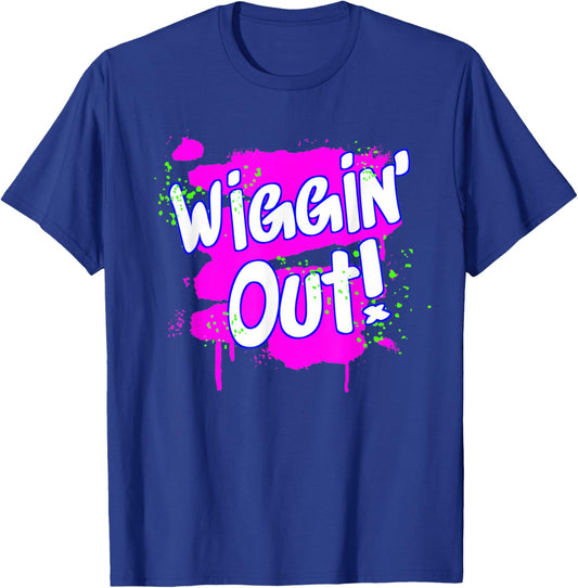 Wigging Out Vintage Stressed Panicked Word Funny Wiggin' Out T-Shirt - T-Shirt | Royal