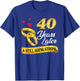 Celebrate 40 Years Of Marriage! 40th Wedding Anniversary T-Shirt - T-Shirt | Royal