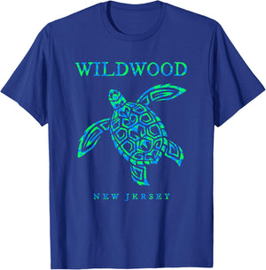 Wildwood New Jersey Sea Turtle Boys Girls Toddler Souvenir T-Shirt - T-Shirt | Royal