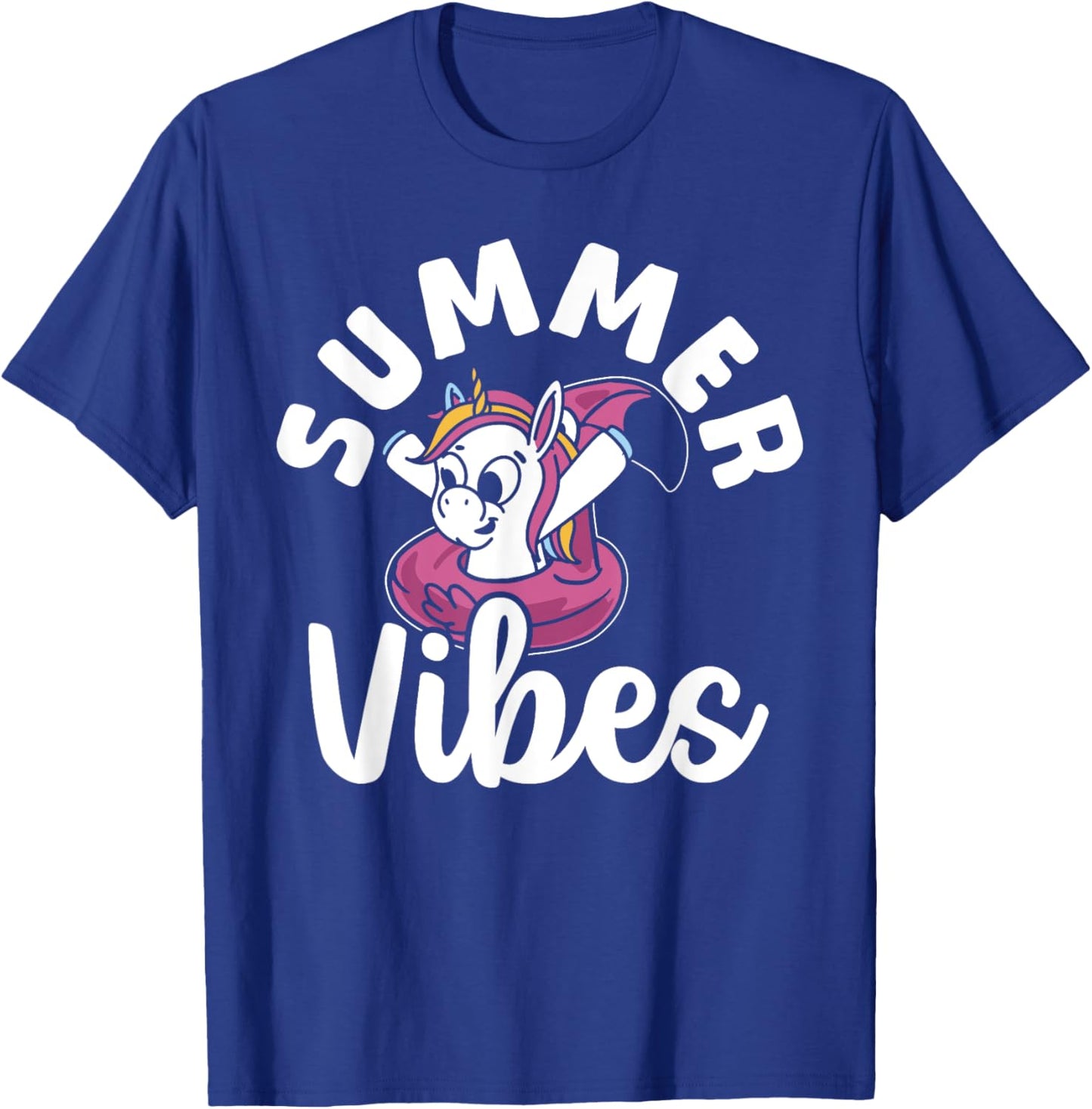Pool Girl Unicorn Kids Summer Vibes Women Swimming Pool T-Shirt - T-Shirt | Royal