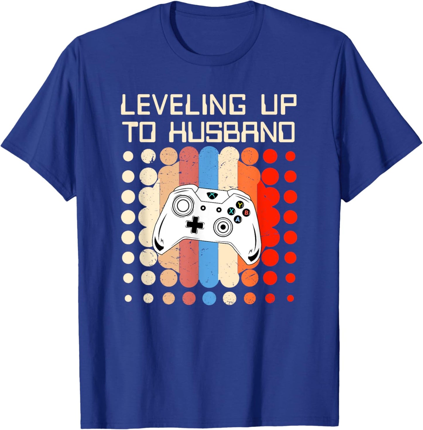 Leveling Up To Future Husband Men Groom To Be Bachelor Party T-Shirt - T-Shirt | Royal