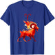 March April Birthday Asian Brush Aries Zodiac Fire Sign T-Shirt - T-Shirt | Royal