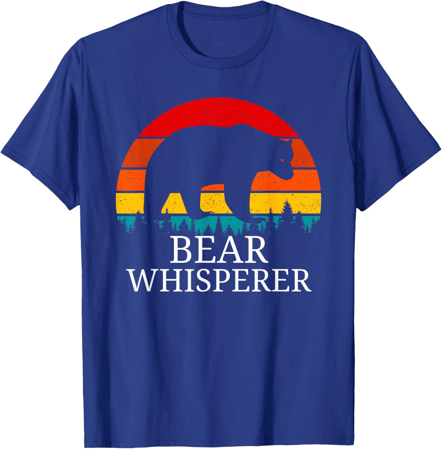 Vintage Bear Whisperer Wildlife Animal Bear Lover Gift T-Shirt - T-Shirt | Royal