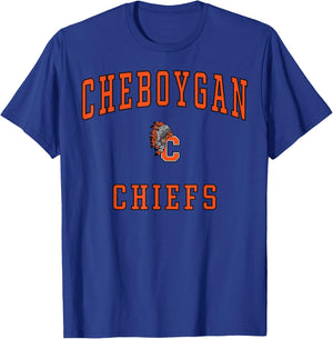 Cheboygan High School Chiefs T-Shirt - T-Shirt | Royal