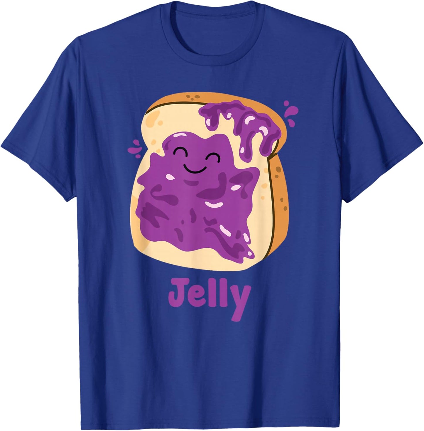 Peanut Butter & Jelly Matching Couple Halloween Best Friends T-Shirt - T-Shirt | Royal