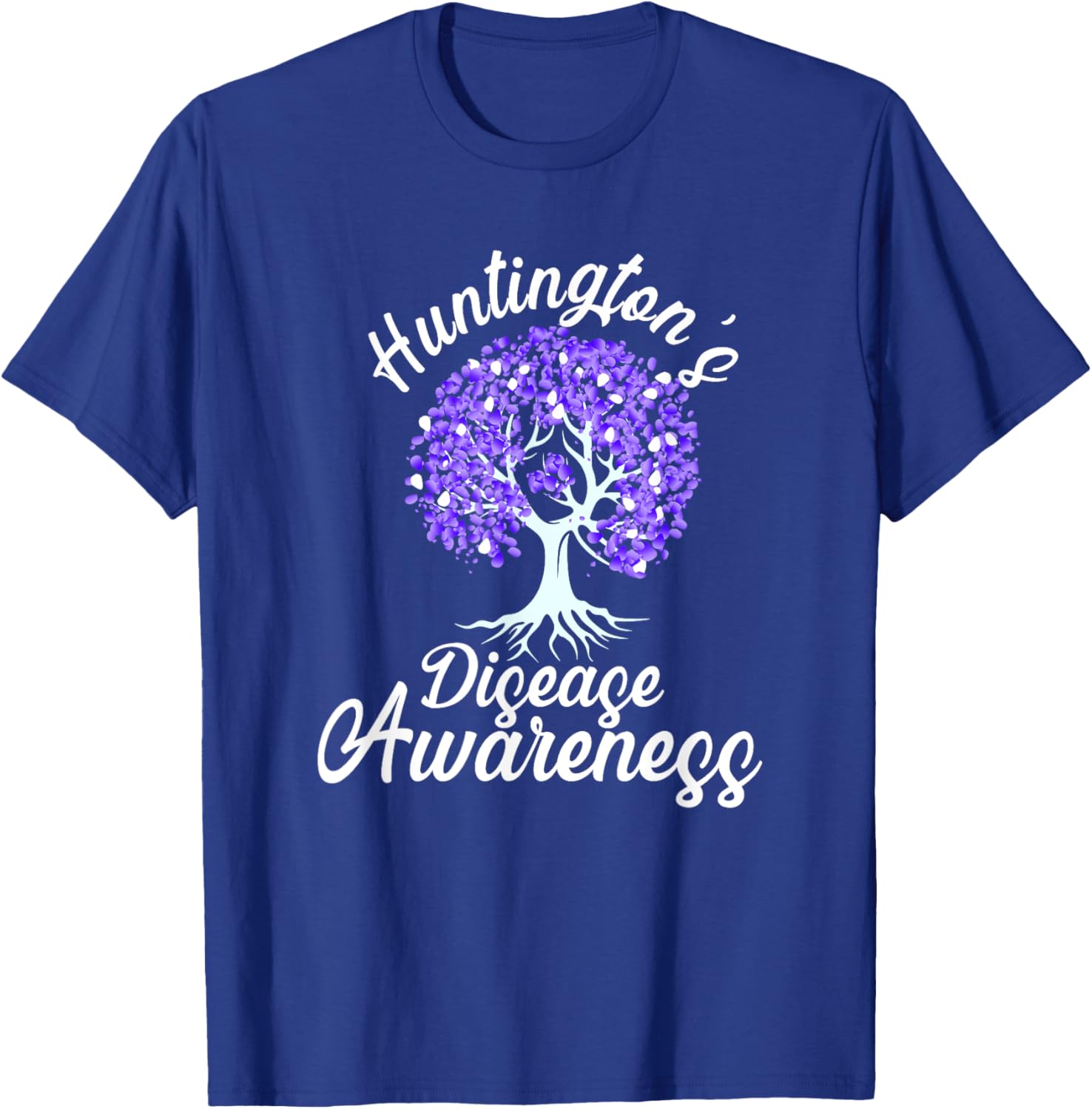 Huntingtons Disease Awareness Warrior Tree Hop T-Shirt - T-Shirt | Royal