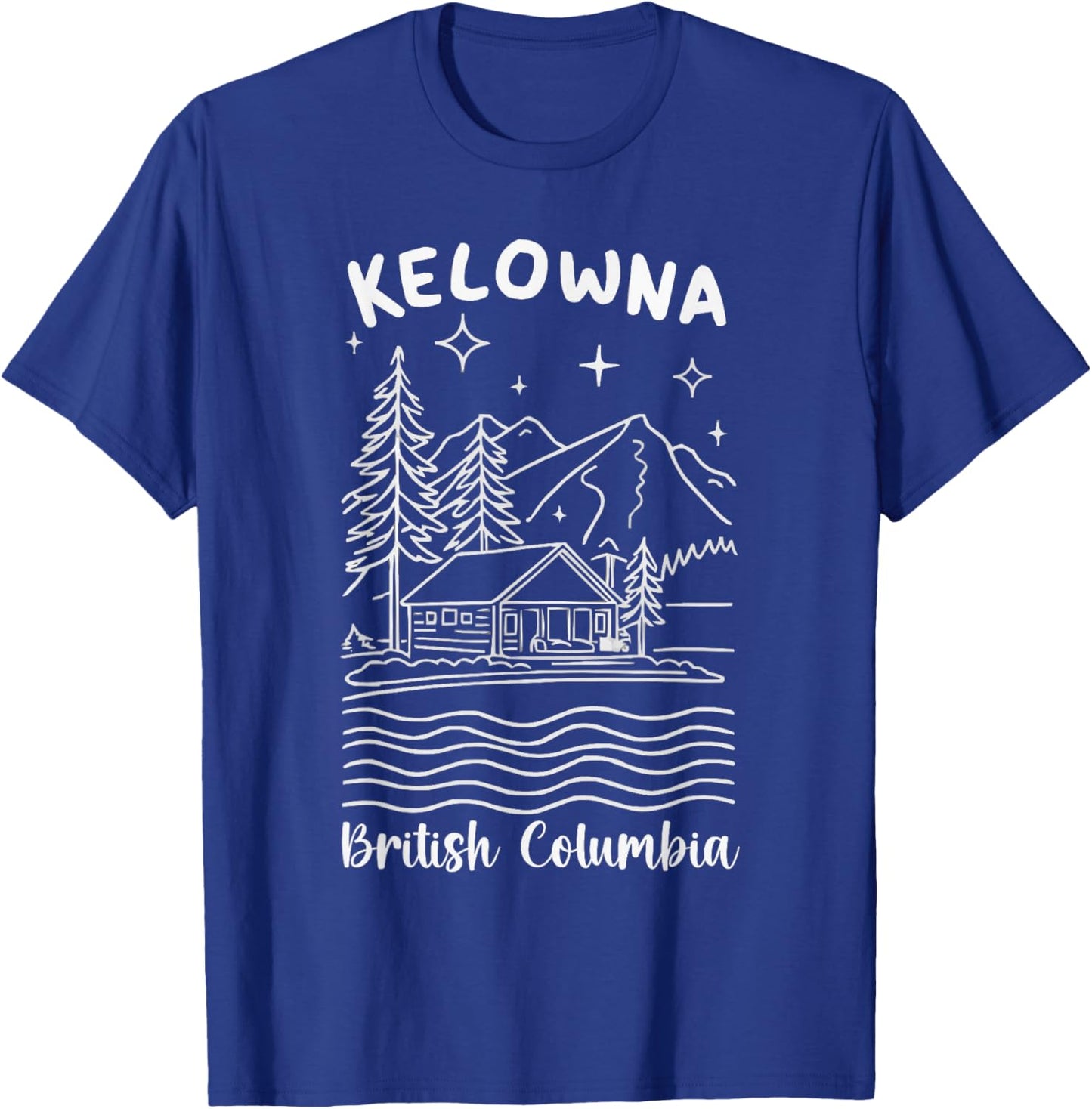 Kelowna British Columbia Travel I Love Canada T-Shirt - T-Shirt | Royal