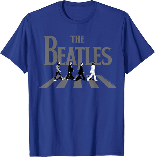 The Beatles - Abbey Road Greyscale Album Cover T-Shirt - T-Shirt | Royal