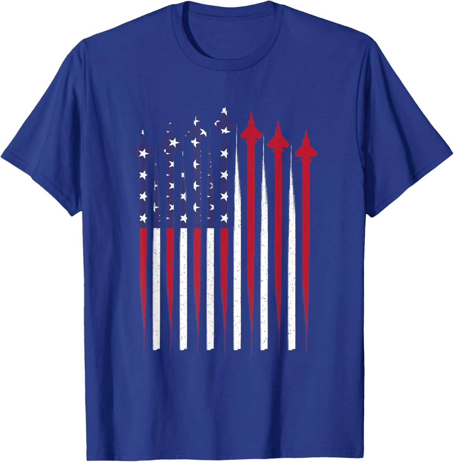 4th Of July Patriotic American Flag Jet Aviator USA Men Boys T-Shirt - T-Shirt | Royal