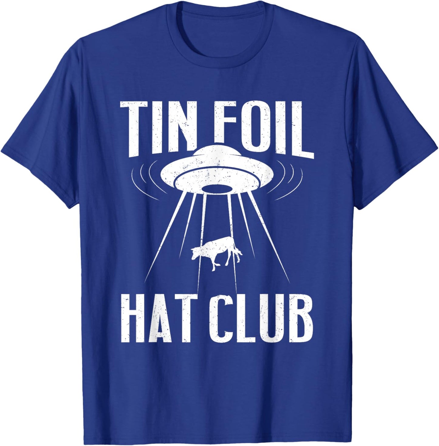 Conspiracy Theory Gifts - Tin Foil Hat Club T-Shirt - T-Shirt | Royal