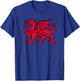 Welsh Red Dragon Flag of Wales T-Shirt - T-Shirt | Royal