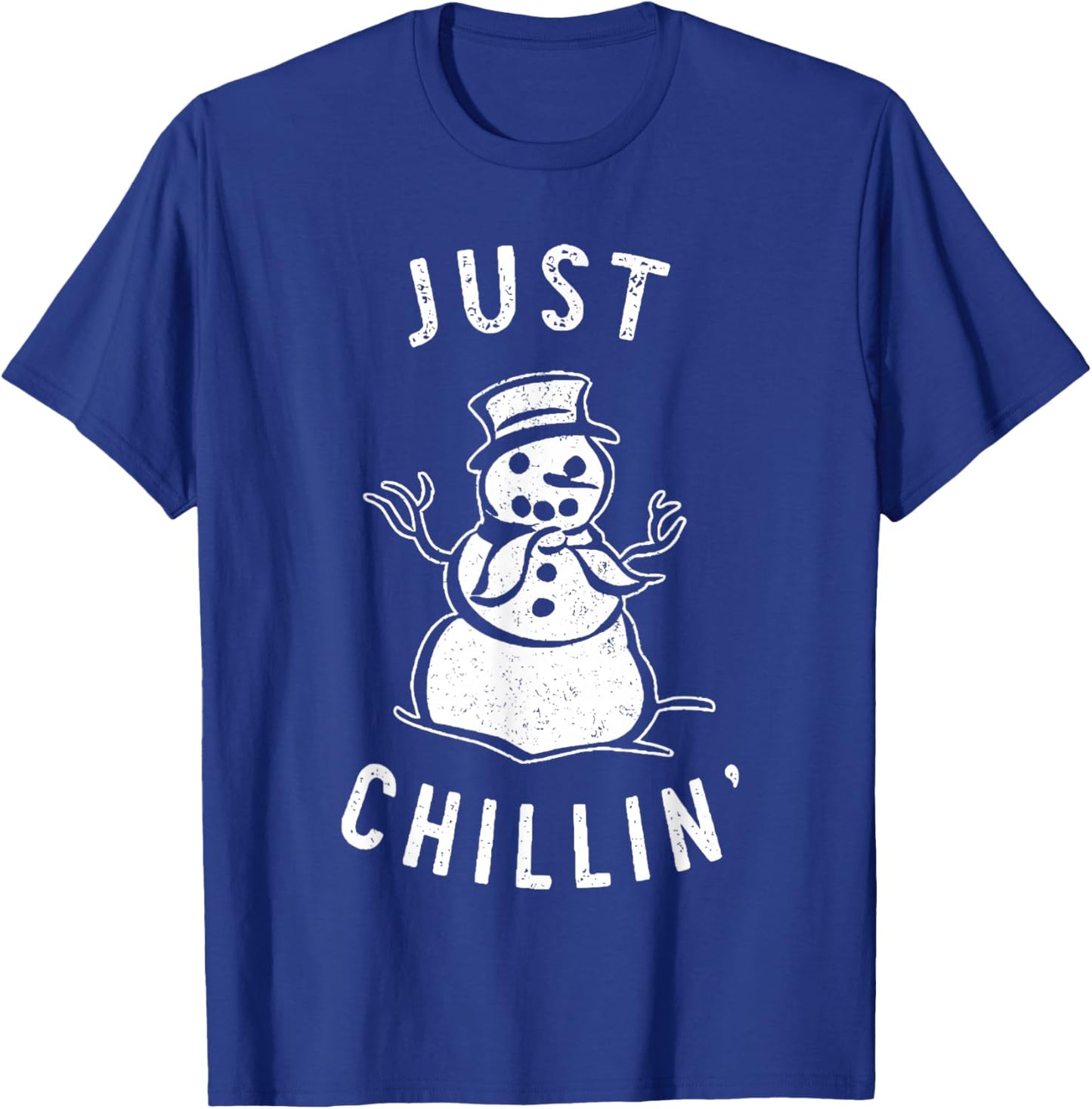 Just Chillin Snowman T-Shirt - T-Shirt | Royal