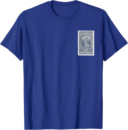 Ethiopian Emperor Haile Selassie old stamp art Juda Rasta T-Shirt - T-Shirt | Royal