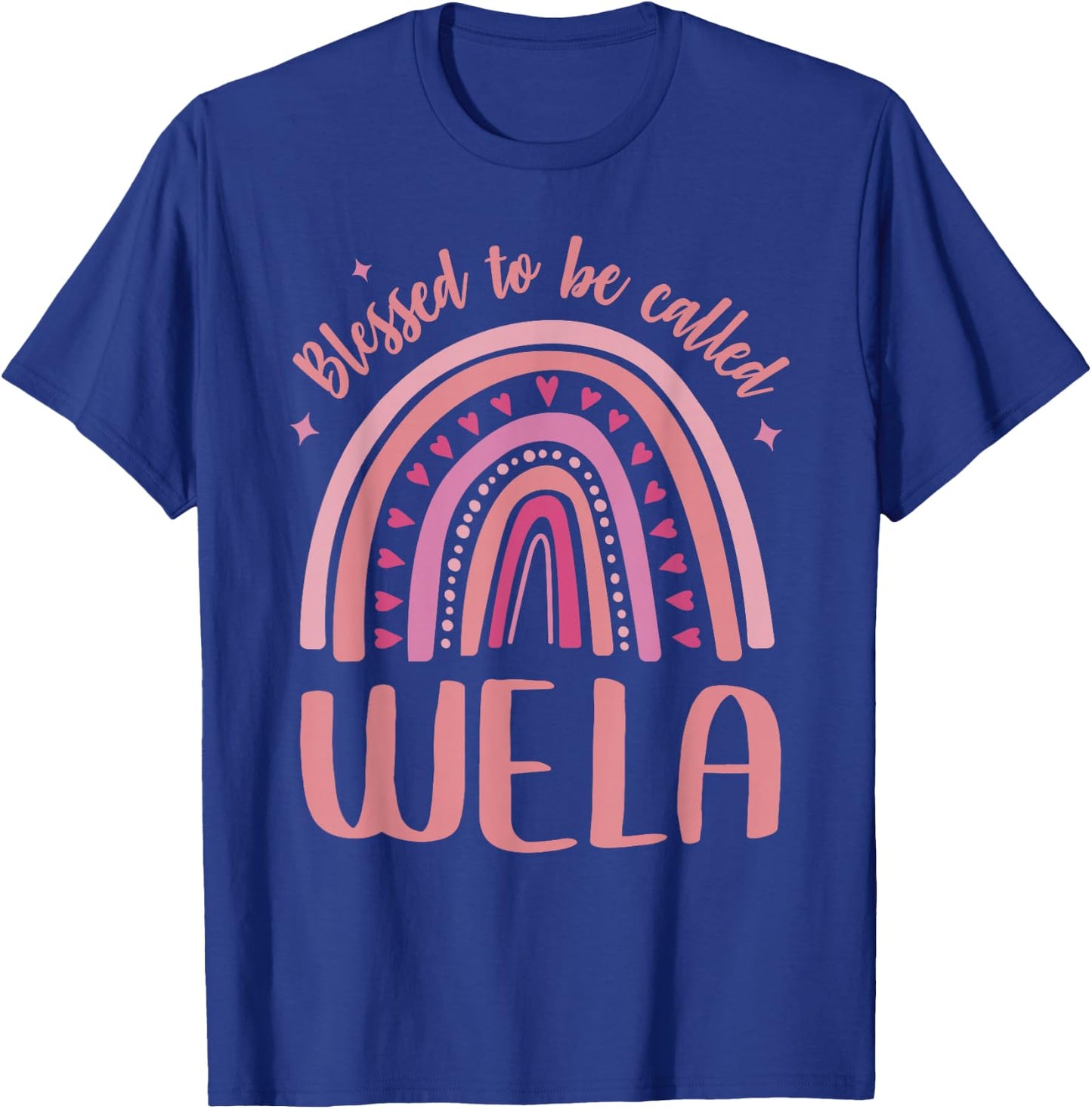 Wela for Grandma Women Mother's Day Blessed Wela T-Shirt - T-Shirt | Royal