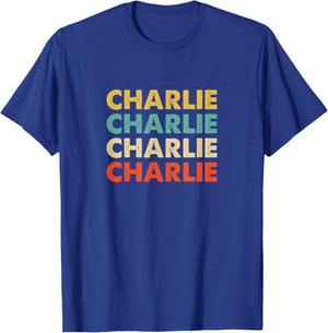 Charlie Name T-Shirt - T-Shirt | Royal