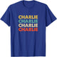 Charlie Name T-Shirt - T-Shirt | Royal