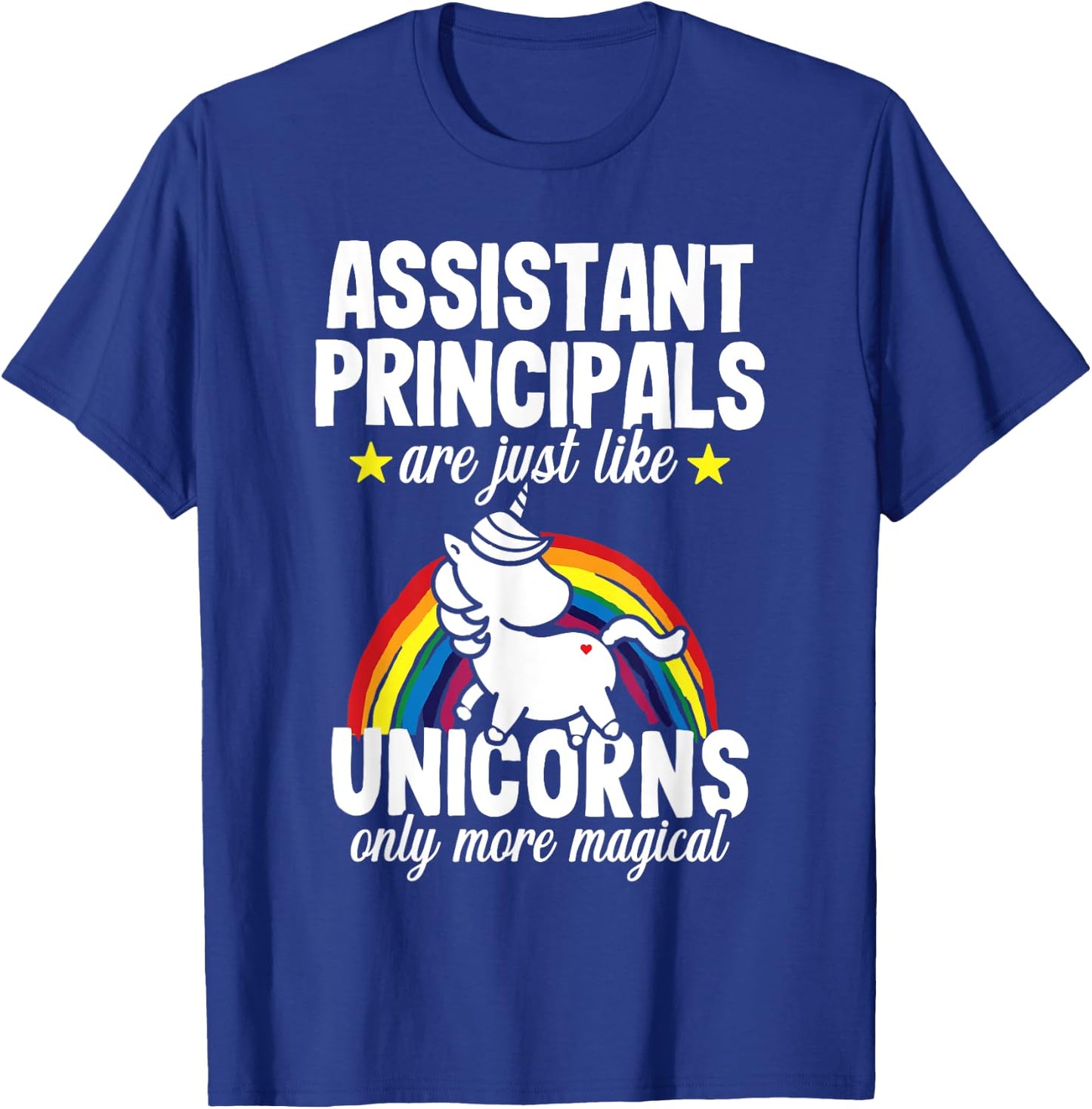 Assistant Principal Funny Unicorn Teacher Appreciation Women T-Shirt - T-Shirt | Royal