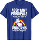 Assistant Principal Funny Unicorn Teacher Appreciation Women T-Shirt - T-Shirt | Royal