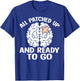 All Patched Up And Ready to Go Brain Cancer Awareness T-Shirt - T-Shirt | Royal