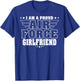Proud Air Force Girlfriend Patriotic Pride Military Couple T-Shirt - T-Shirt | Royal