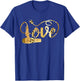 Hair Stylist LOVE Valentine Hairdresser Leopard Animal Print T-Shirt - T-Shirt | Royal