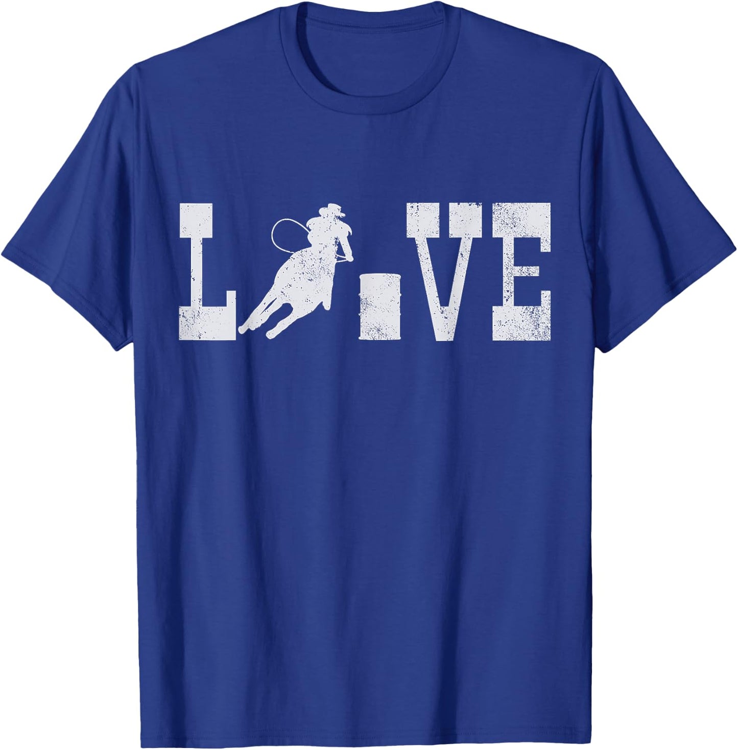 Barrel Racing Love Vintage Gift T-Shirt - T-Shirt | Royal
