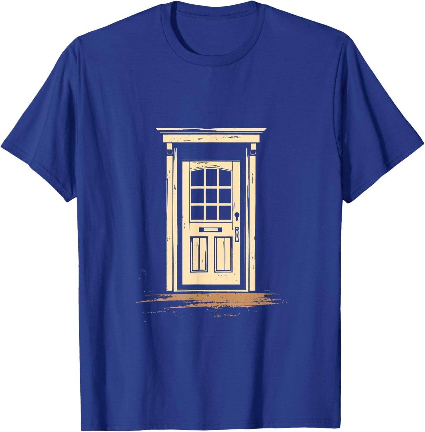 Vintage Front Door Architecture T-Shirt - T-Shirt | Royal