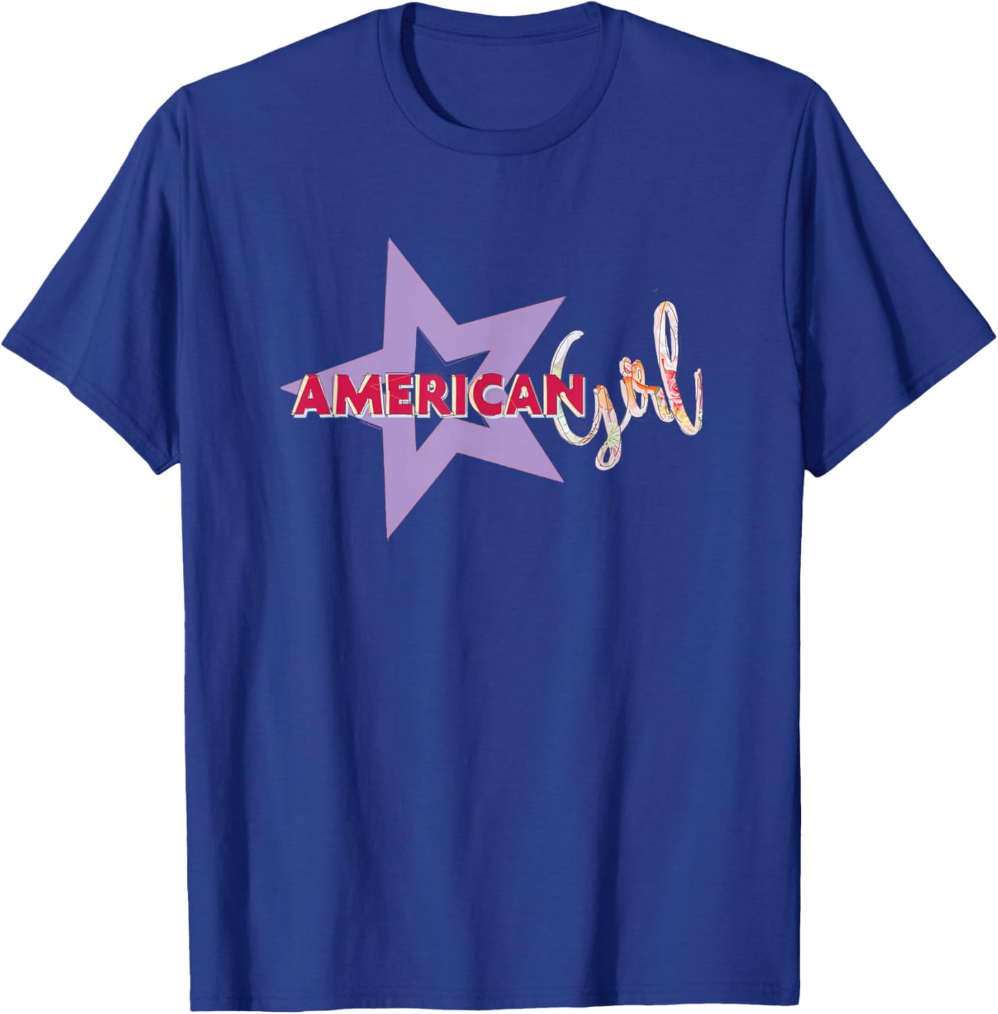 American Girl - Y2K Logo T-Shirt - T-Shirt | Royal