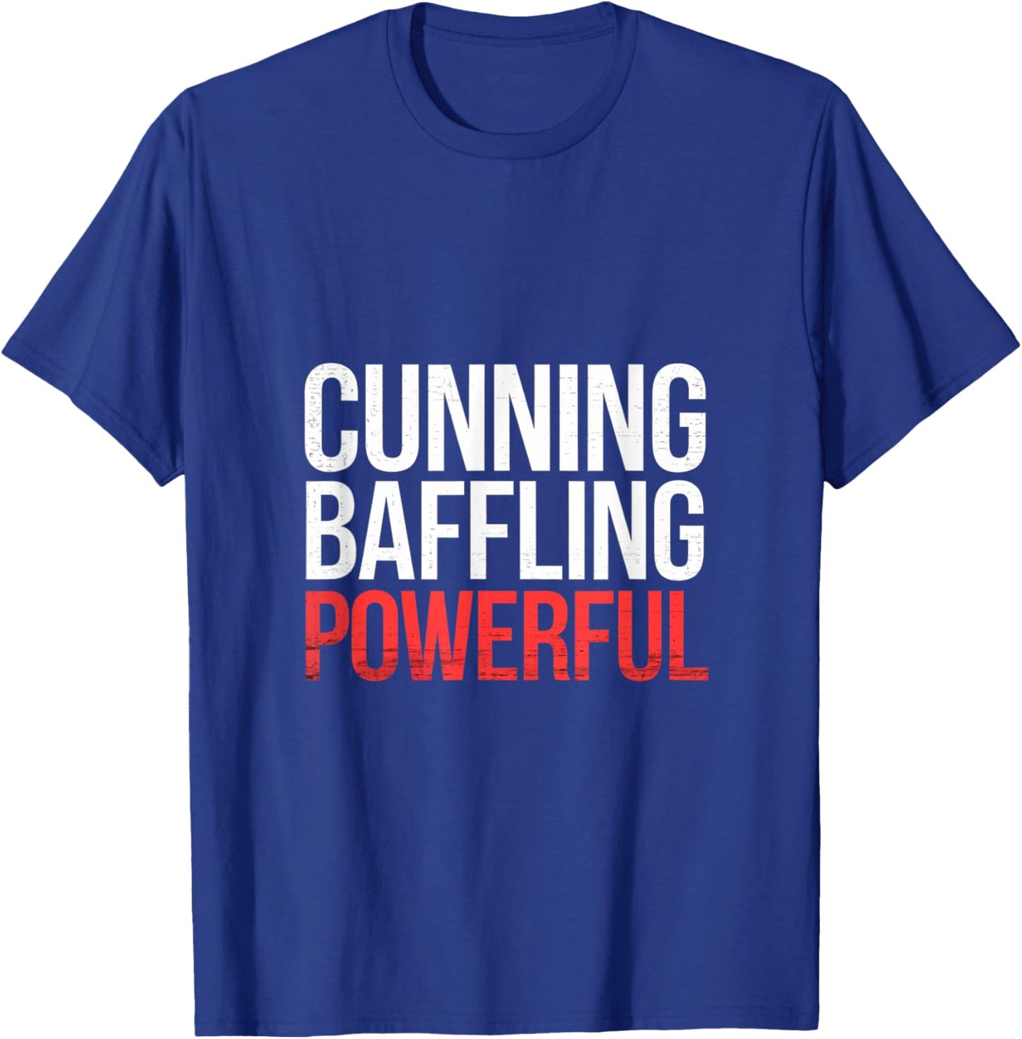 Cunning Baffling Powerful Alcoholism Journey Recovery T-Shirt - T-Shirt | Royal