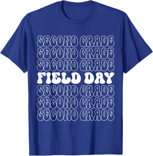 2nd Second Grade Field Day Squad 2023 Teacher P.E Field Trip T-Shirt - T-Shirt | Royal