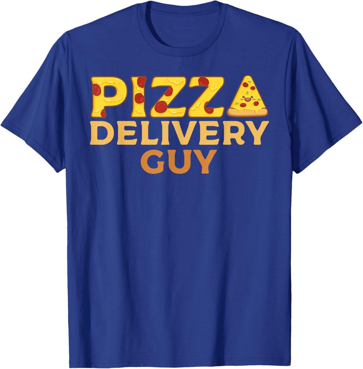 Pizza Delivery Guy Italian Funny Foodie Pun Costume Apparel T-Shirt - T-Shirt | Royal