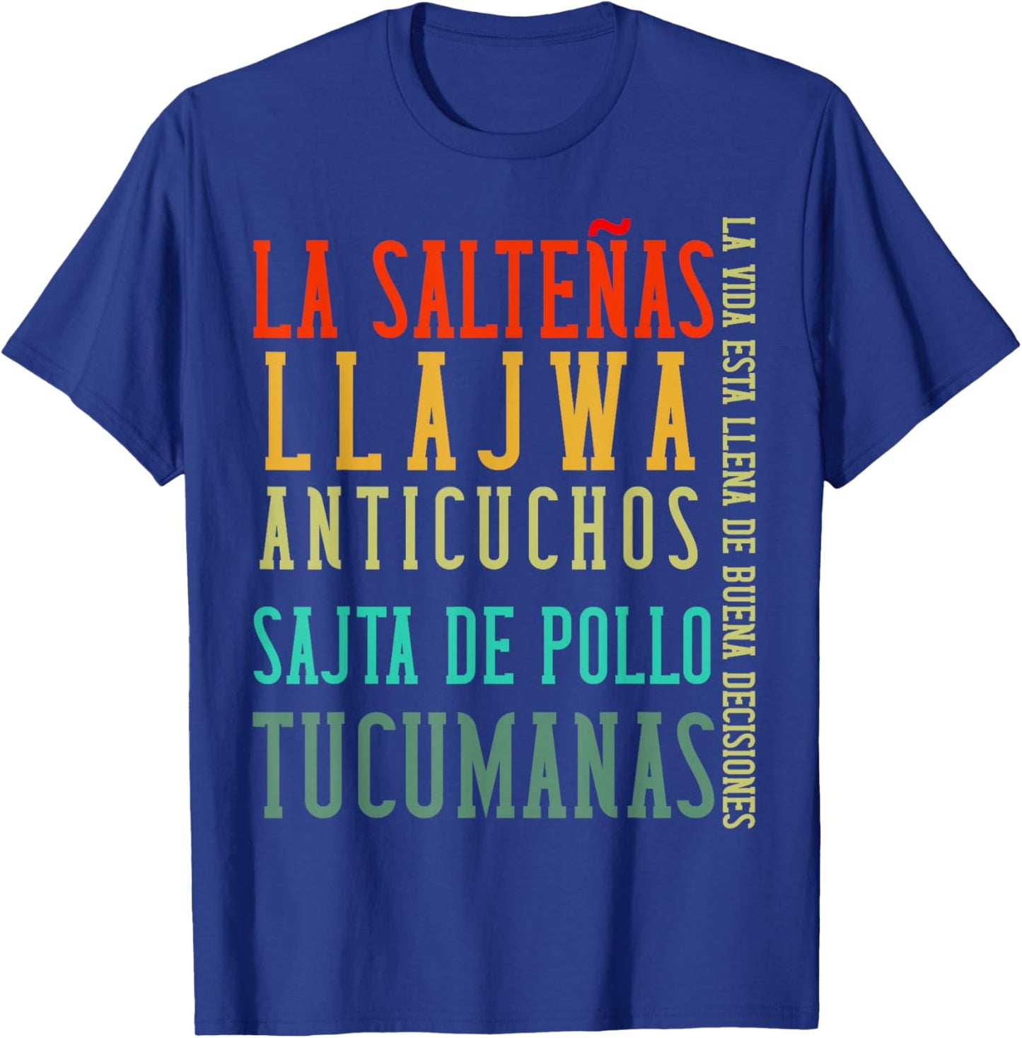 Bolivia Flag Camiseta Men Women Bolivian Food Hombre Mujer T-Shirt - T-Shirt | Royal